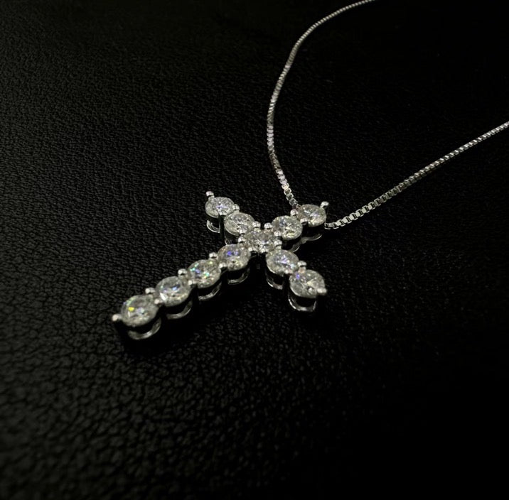 Cross Mozambique Diamond Necklace